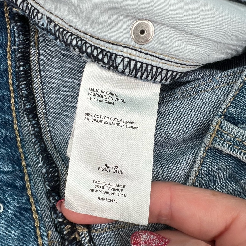 Bebe Rhinestone Denim 30 - Picture 6 of 12